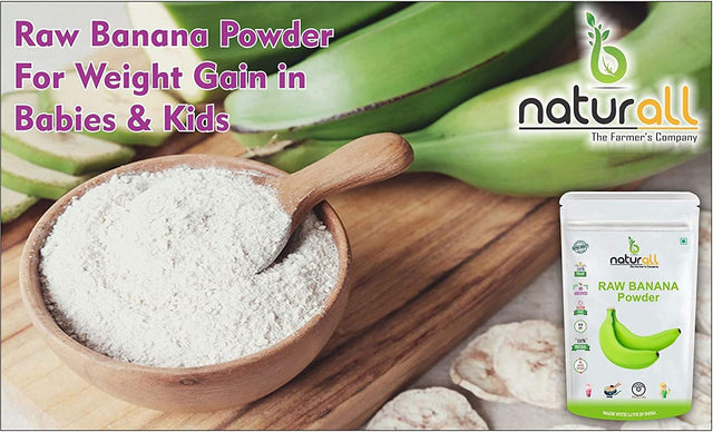 Raw Banana Powder | All Natura - 100 GM by B Naturall