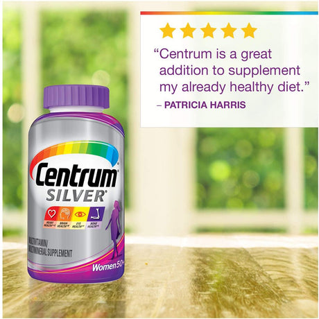 Centrum Silver Women Multivitamin Tablet, Age 50 and Older 200 Ct.