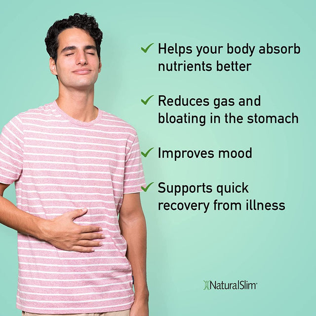 Naturalslim Good Flora Probiotic Supplement for Digestive Health - 60 Capsules