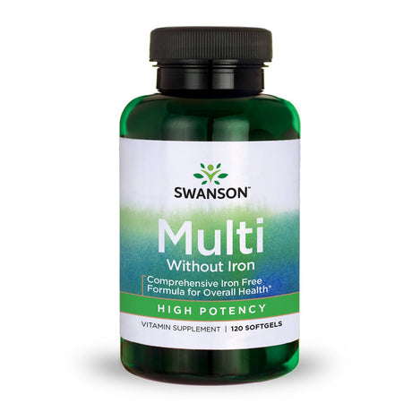 Swanson High Potency Multivitamin without Iron Softgels, 120 Count