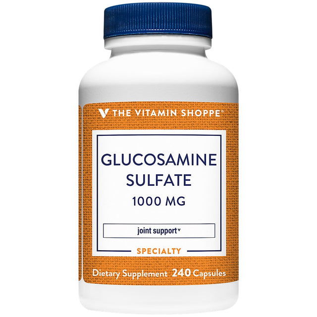 The Vitamin Shoppe Glucosamine Sulfate 1,000MG, Supports Joint Health, Natural Amino Sugar (240 Capsules)