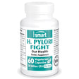 Supersmart - H. Pylori Fight Natural Treatment 20 Billion CFU per Day (Probiotic Lactobacillus Reuteri) - Gastric Acid Reflux Relief - Stomach Repair | Non-Gmo & Gluten Free - 60 Vegetarian Capsules