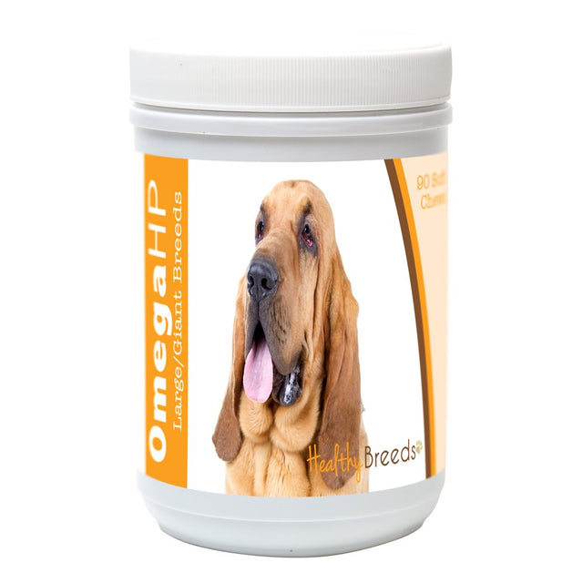 Healthy Breeds Bloodhound Omega HP Fatty Acid Skin and Coat Support Soft Chews