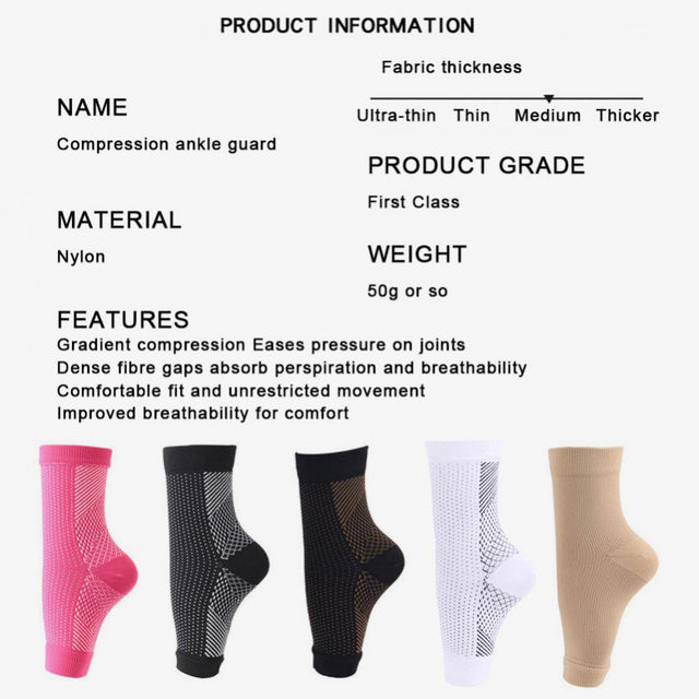 FNNMNNR Aosijia 3 Pairs Neuropathy Socks for Women and Men 3 Pairs Open Toe Soothe Compression Socks for Neuropathy Pain Ankle Brace Plantar Fasciitis Swelling Relief L/XL