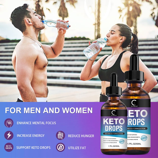 GPGP Keto Drops - Diet Weight Loss Supplement - Premium Fat Burner to Boost Metabolism, Suppress Appetite - 100 Ml