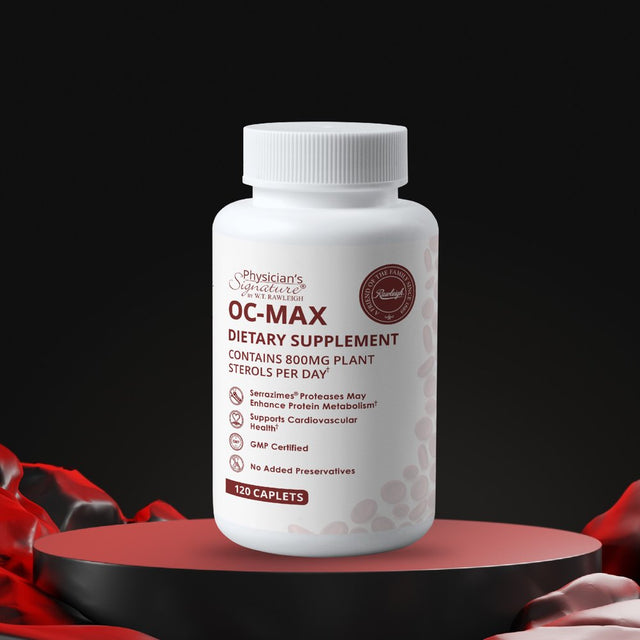 Rawleigh OC-MAX: 120 Caplets - Nutritional Health Supplement with 800Mg Plant Sterols/Day, Rose Hips, Calcium Using Oral Chelation for Cardiovascular Health and Immune System