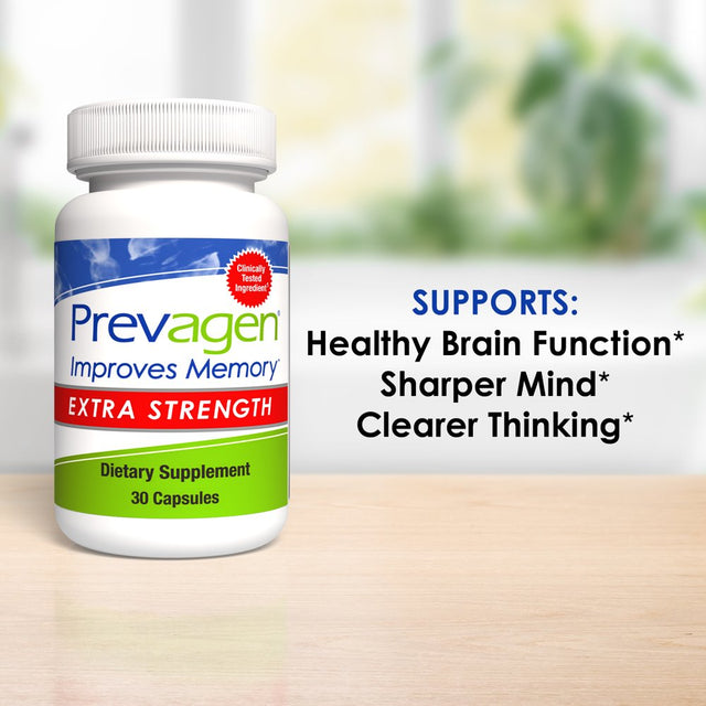 Prevagen Improves Memory - ES 20Mg, 30 Capsules, with Apoaequorin & Vitamin D Brain Supplement for Brain Health, Supports Healthy Brain Function