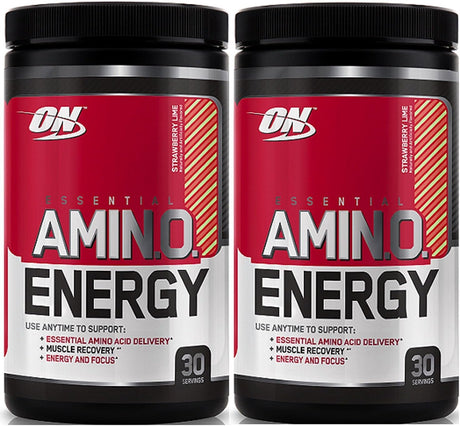 Optimum Nutrition Essential Amino Energy, Pack of Two 30 Servings (Strawberry Lime 2 X 30 Servings)