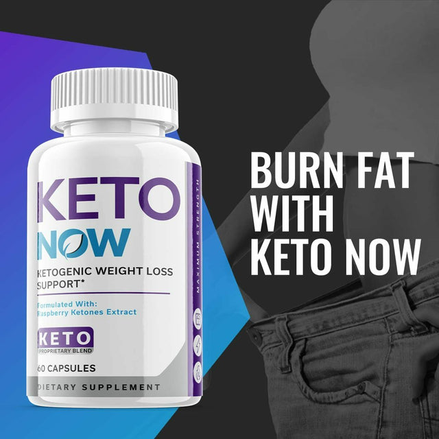 (5 Pack) Keto Now - Supplement for Weight Loss - Energy & Focus Boosting Dietary Supplements for Weight Management & Metabolism - Advanced Fat Burn Raspberry Ketones Pills - 300 Capsules