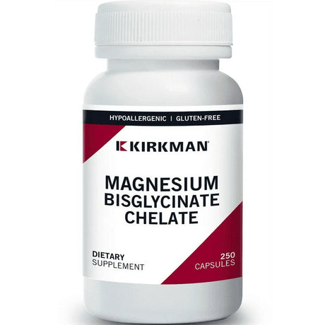 Kirkman - Magnesium Bisglycinate Chelate Bio-Max Series - 250 Capsules Formerly Magnesium Glycinate