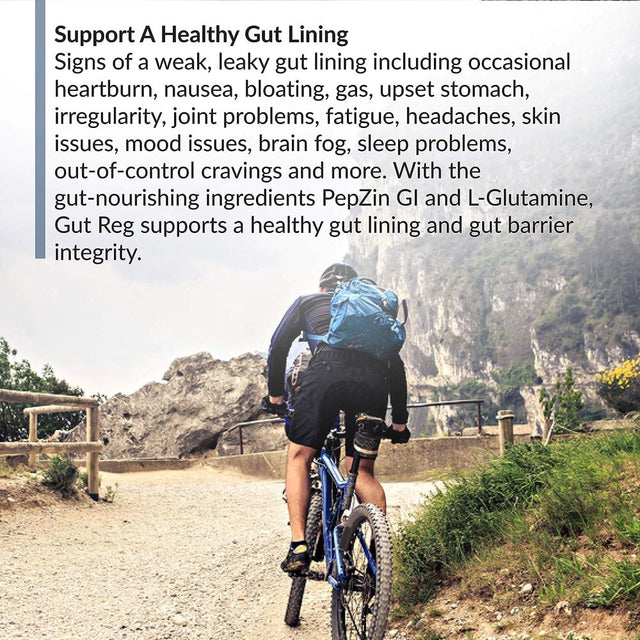 Biotrust Gut Reg Supports a Healthy Gut Lining, Helps Restore Gut Health and Helps Relieve Occasional GI Discomfort with Pepzin GI, L-Glutamine and Ginger Extract, Non-Gmo, Gluten-Free (60 Capsules)