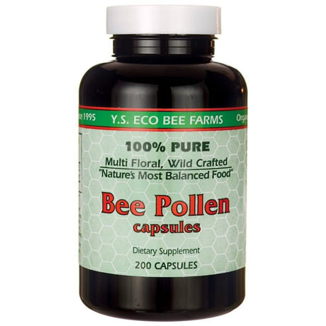 Ys Organic Bee Farms - Bee Pollen 500 Mg. - 200 Capsules