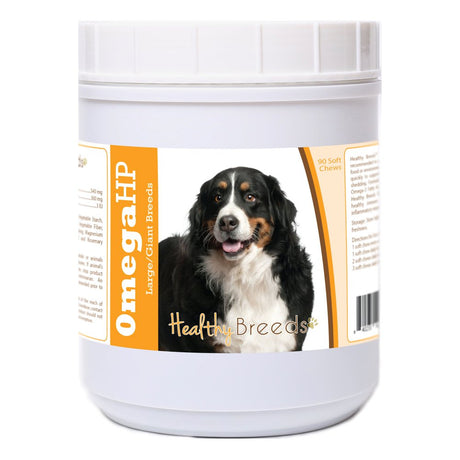 Healthy Breeds Bernese Mountain Dog Omega HP Fatty Acid Skin and Coat Support Soft Chews