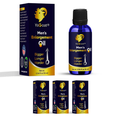 Yagoat Male Enlargement Oil - Monthly Growth - Enlargement Cream for Men - 3 Bottles Set