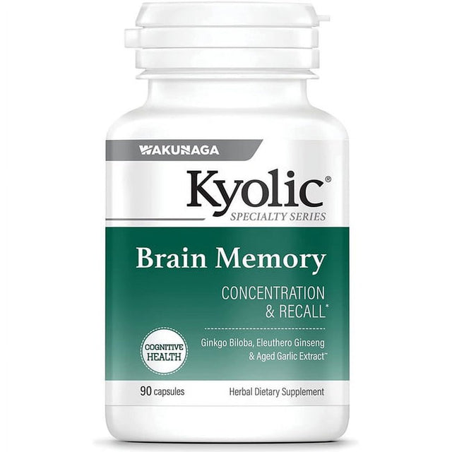 Kyolic - Aged Garlic Extract Ginkgo Biloba plus Memory - 90 Capsules