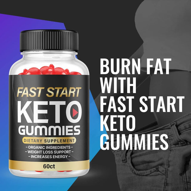 (3 Pack) Fast Start Keto ACV Gummies - Supplement for Weight Loss - Energy & Focus Boosting Dietary Supplements for Weight Management & Metabolism - Fat Burn - 180 Gummies