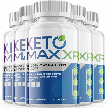 (5 Pack) Keto Max XR - Supplement for Weight Loss - Energy & Focus Boosting Dietary Supplements for Weight Management & Metabolism - Advanced Fat Burn Raspberry Ketones Pills - 300 Capsules