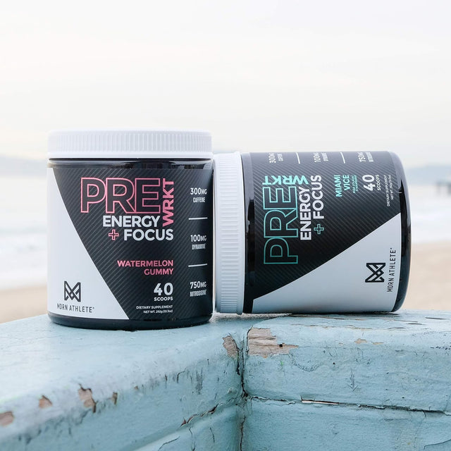 Prewrkt | All Natural Preworkout Powder | Intense Energy and Focus | Strength | Endurance | Incredible Pumps & Nitric Oxide | Miami Vice (40 Scoops)