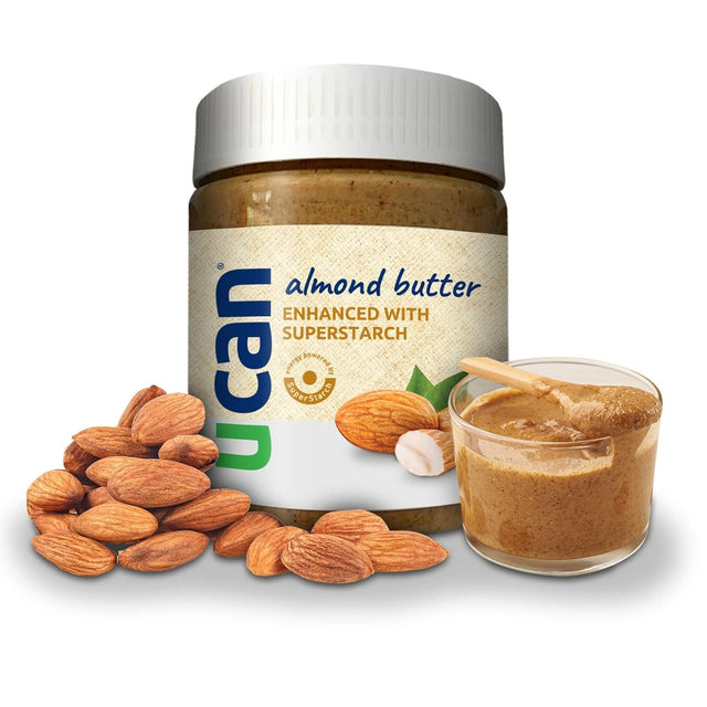 UCAN Creamy Unsalted Almond Protein Butter (12 Ounces) Long Lasting Almond Energy | Non-Gmo, Peanut Free, Zero Palm Oil, Sugar-Free, Vegan, & Keto Friendly Protein Supplement