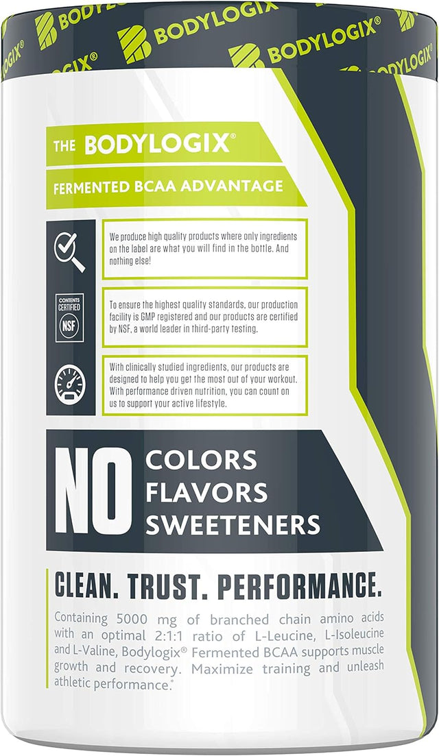 Fermented BCAA Powder, NSF Certified, Unflavored, 300G