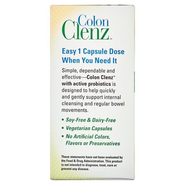 Fast-Acting Colon Clenz Body Detox Capsules, 75 Ct, by Bodygold Herbal Colon Formula