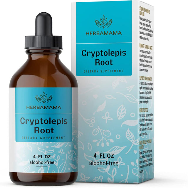 HERBAMAMA Cryptolepis Liquid Extract - Organic Tincture for Immune Support, Herbal Drops 4 Fl. Oz