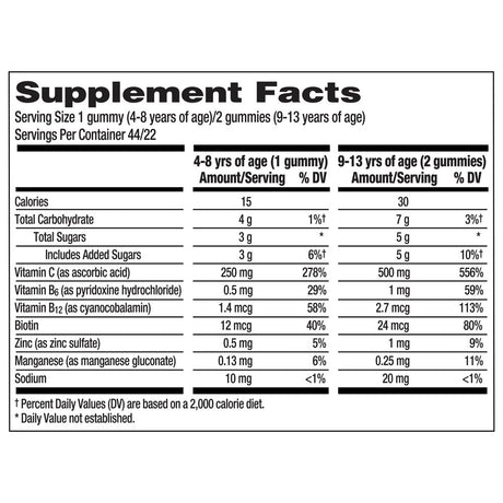 Emergen-C Kidz Daily Immune Support Dietary Supplements with Vitamin C, Fruit Fiesta - 44 Count