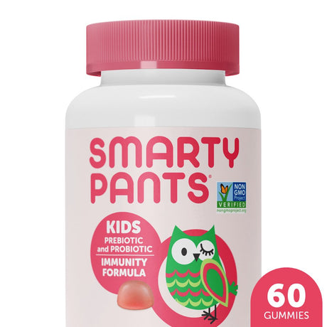 Smartypants Kids Prebiotic & Probiotic Immunity & Digestive Health Gummy Vitamins - Strawberry Crã¨Me - 60Ct