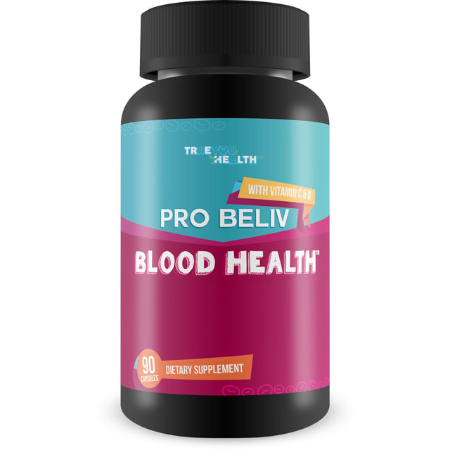 Pro Beliv Blood Health - Blood Sugar Support Supplement - Support Balanced Blood Sugar, Reduced Inflammation, & Cardiovascular Health - 20+ Herbs & Vitamins Including Cinnamon, Berberine, & Ginseng