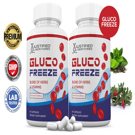 (2 Pack) Glucofreeze Premium Formula 688MG 120 Capsules