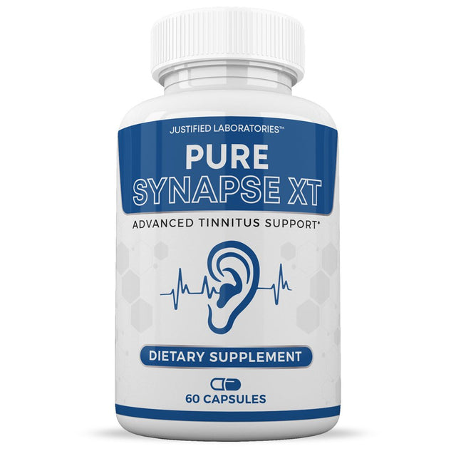 Pure Synapse XT Tinnitus Support Hearing Ear Ringing Memory Focus 120 Capsules