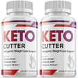 Keto Cutter - Ketogenic Weight Loss - Energy & Focus Boosting Dietary Supplements for Weight Management & Metabolism - Advanced Fat Burn Raspberry Ketones Pills - 120 Capsules (2 Pack)