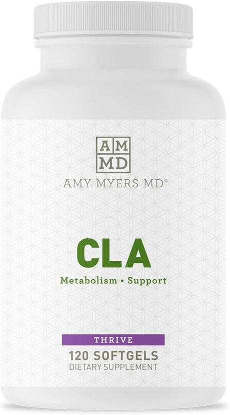 Dr Amy Myers CLA Metabolism Support - Increase Lean Muscle Mass and Support Healthy Weight Management for Women and Men - Conjugated Linoleic Acid, Safflower Oil - Dietary Supplement, 120 Softgels