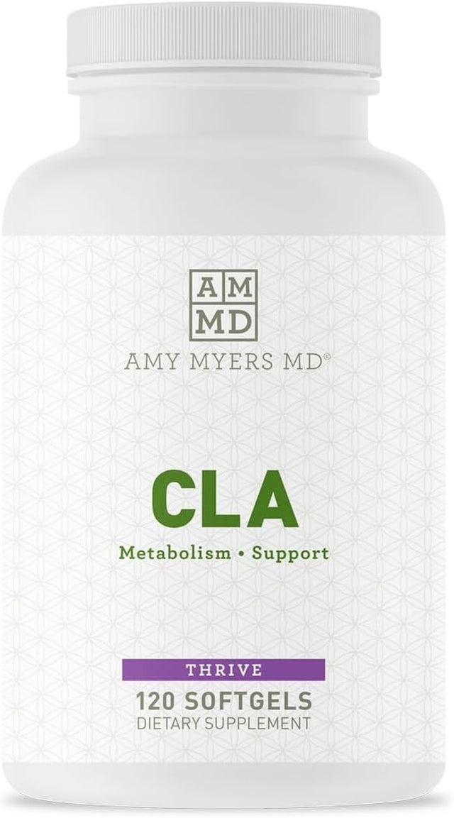 Dr Amy Myers CLA Metabolism Support - Increase Lean Muscle Mass and Support Healthy Weight Management for Women and Men - Conjugated Linoleic Acid, Safflower Oil - Dietary Supplement, 120 Softgels