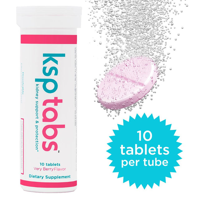 Ksptabs Kidney Health Supplement - Very Berry - Box of 8 Tubes