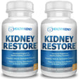 Healthy Kidney Kidney Restore: Kidney Detox Supplement plus Vitamins, for Normal Nutrition, Function & Health, 2 Pack