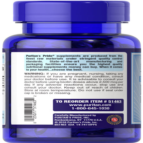 Puritan'S Pride Biotin 10,000 Mcg