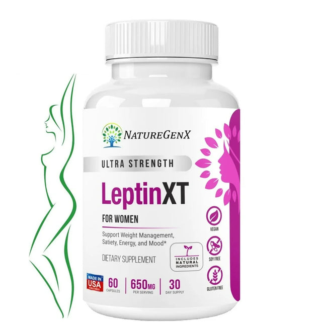 LEPTIN XT - Diet Pills Weight Loss for Women 650Mg 60 Capsules