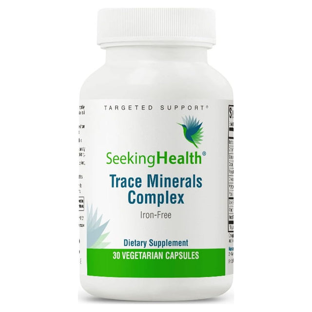 Seeking Health Trace Minerals Complex, Iron Free, 30 Vegetarian Capsules