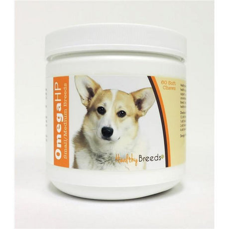 Healthy Breeds Cardigan Welsh Corgi Omega HP Fatty Acid Skin and Coat Support Soft Chews