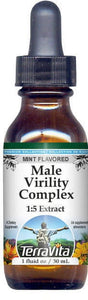 Terravita Male Virility Complex Glycerite Liquid Extract (1:5) - Mint Flavored, (Mint, 1 Oz, 1-Pack, Zin: 523625)