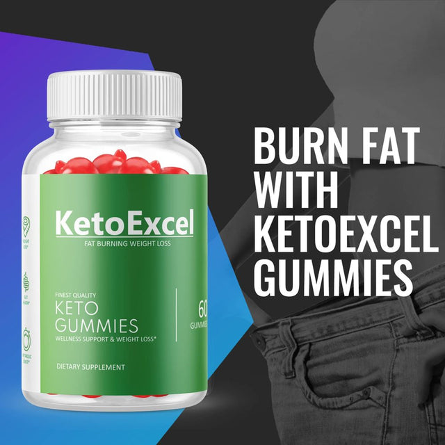 (2 Pack) Keto Excel ACV Gummies - Supplement for Weight Loss - Energy & Focus Boosting Dietary Supplements for Weight Management & Metabolism - Fat Burn - 120 Gummies