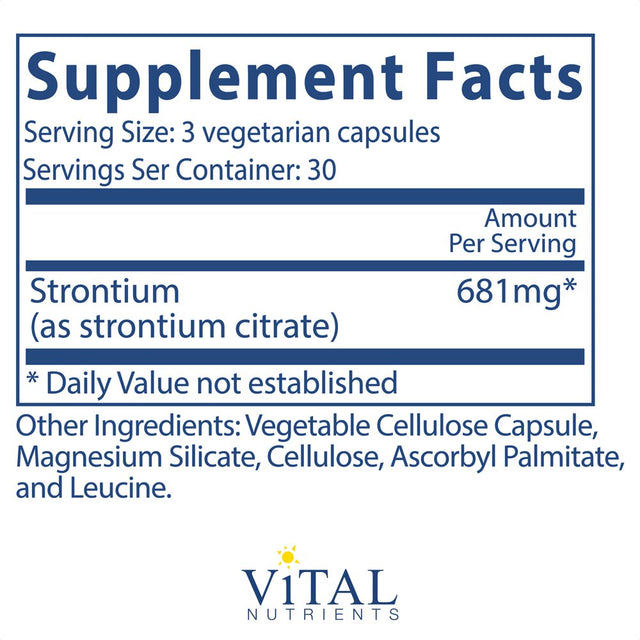 Vital Nutrients Triple Mag 250Mg - Formulated with Magnesium Oxide, Malate & Glycinate to Support Teeth, Bones & Muscles - Soy Free, Dairy Free, Gluten Free - 90 Vegetarian Capsules