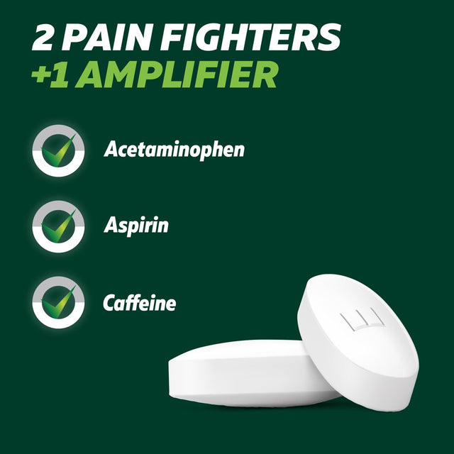 Excedrin Pain Reliever Aid Acetaminophen Caplets Extra Strength, 24 Count