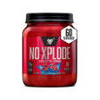 BSN N.O.-XPLODE Pre Workout Powder, Energy Supplement for Men and Women with Creatine and Beta-Alanine, Flavor: Blue Raz, 60 Servings