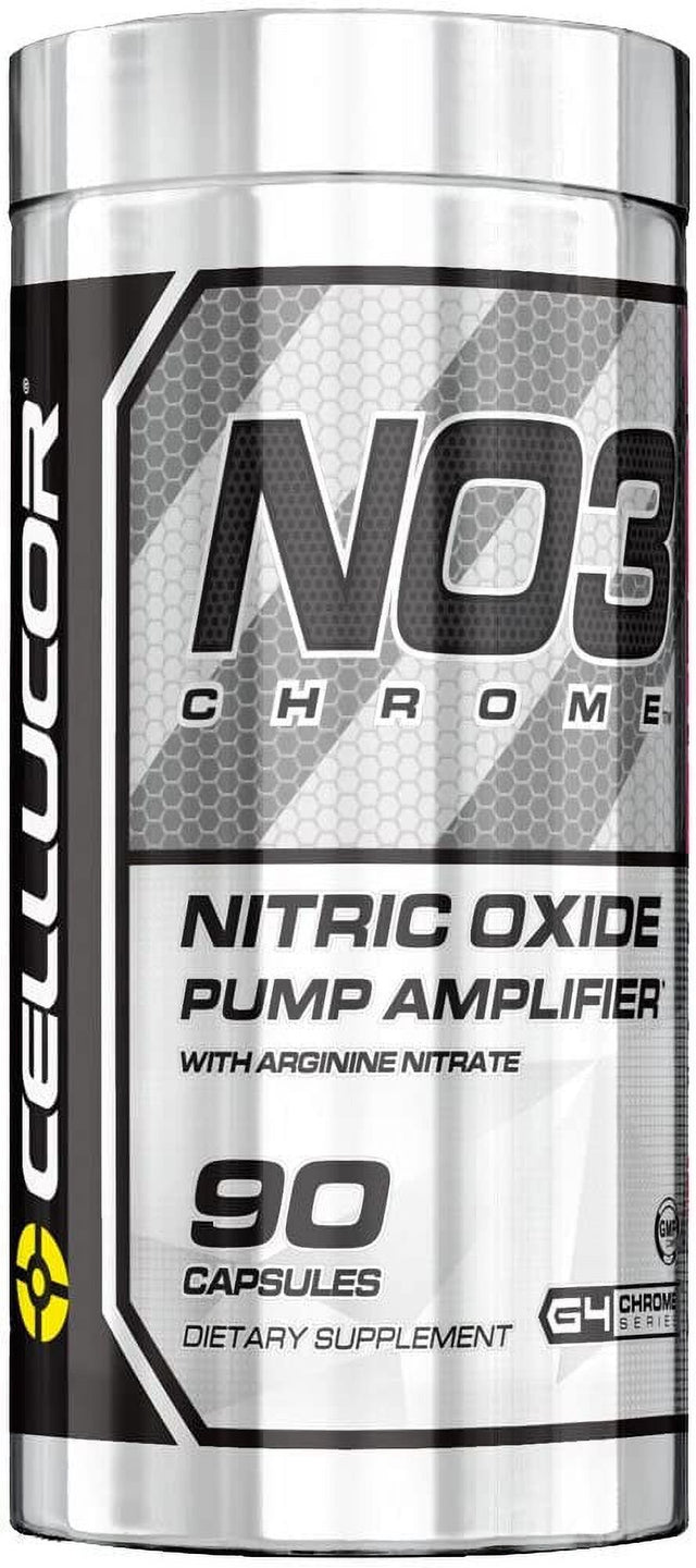 Cellucor, NO3 Chrome, Nitric Oxide Pump Amplifier, 90 Capsules Pack of 2