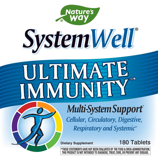 Nature'S Way Systemwell Ultimate Immunity Multi-System Support*, Supports Immune Health*, 180 Tablets