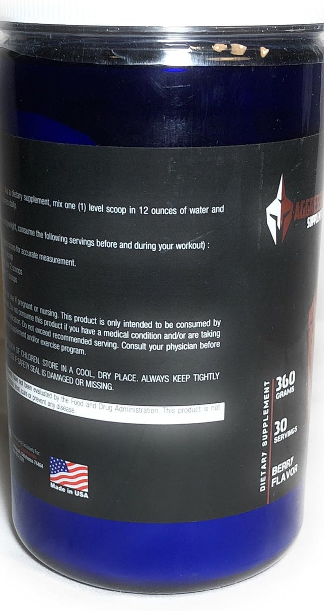 Regenerate BCAA Amino Acids Recovery Energy 30 Servings (Berry, 30 Servings)