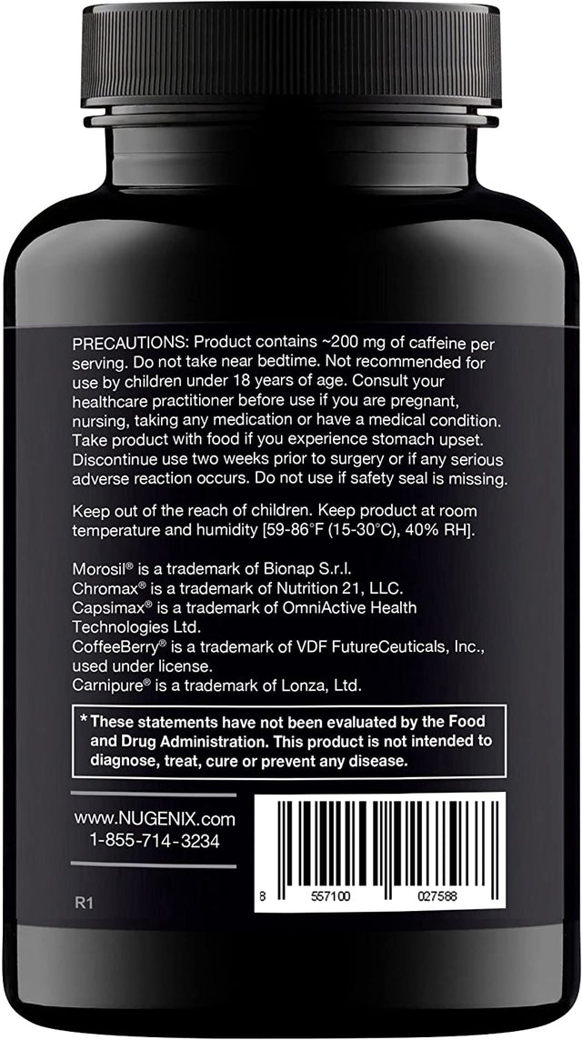 Nugenix Thermo - Thermogenic Fat Burner Supplement Pills for Men, Extreme Metabolic Accelerator, 60 Count