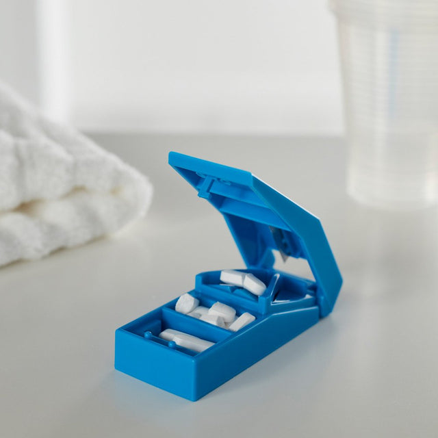 Mckesson Pill Cutter for Large and Small Medications and Vitamins, 1 Count